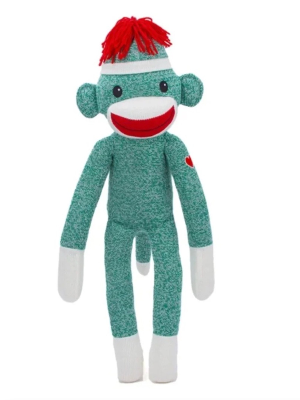 NEW Plushland Sock Monkey 20" - Green